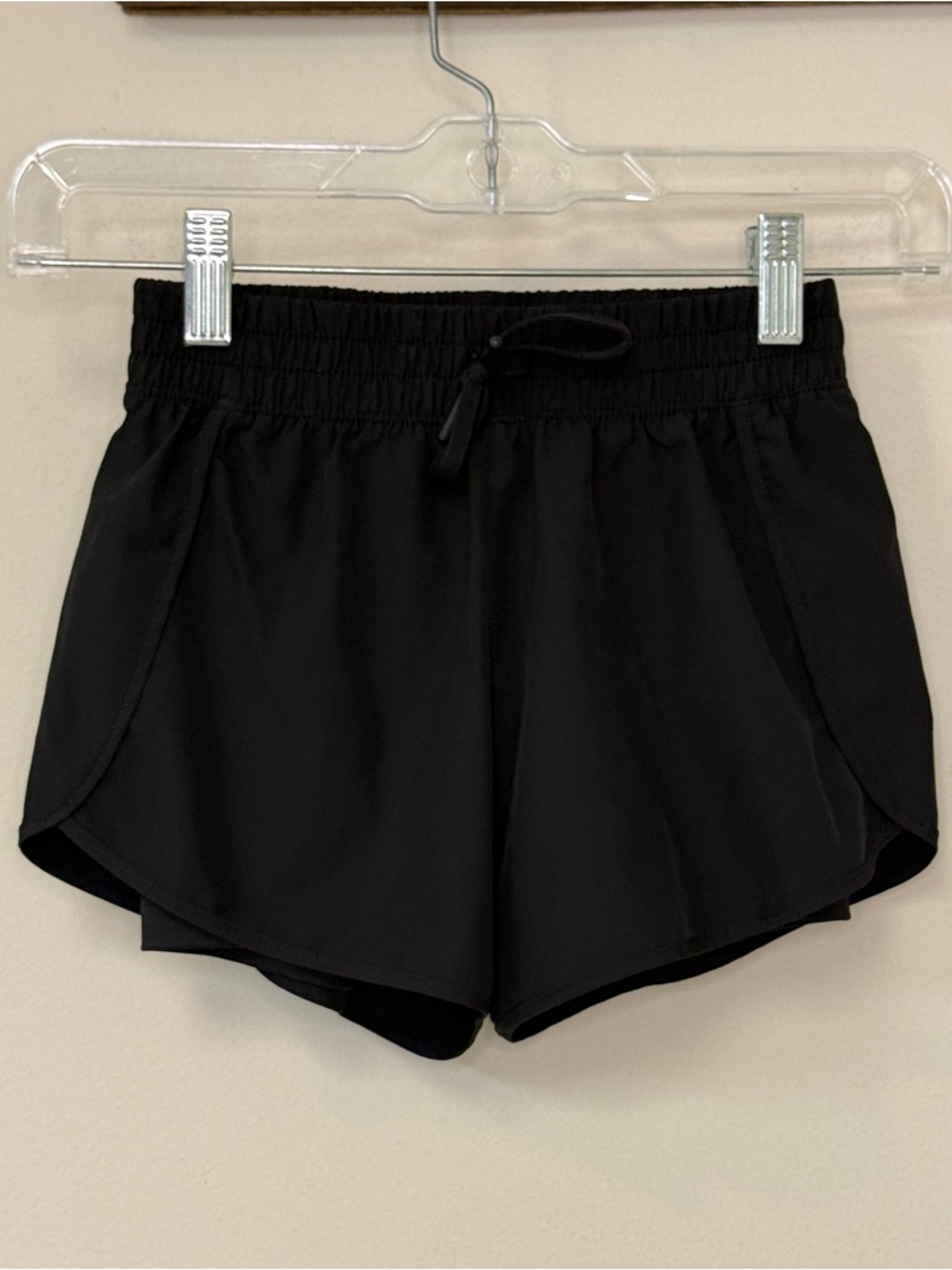90 Degree:  Girls Black Athletic Shorts, Size S (7/8)